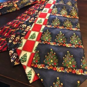 Four Silk Christmas Ties!